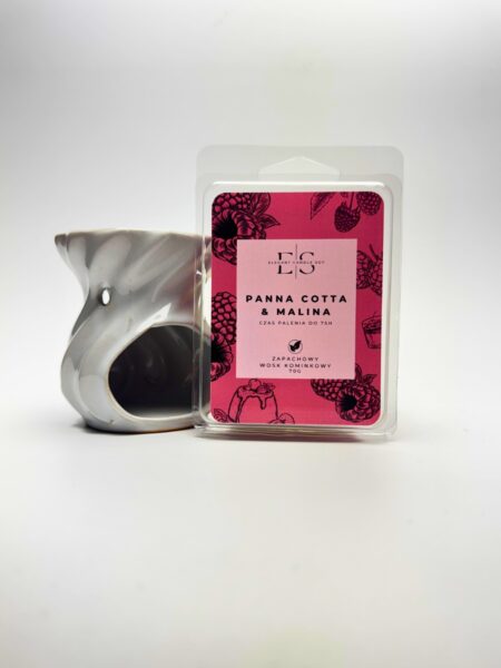 Wosk kominkowy – Panna Cotta & Malina