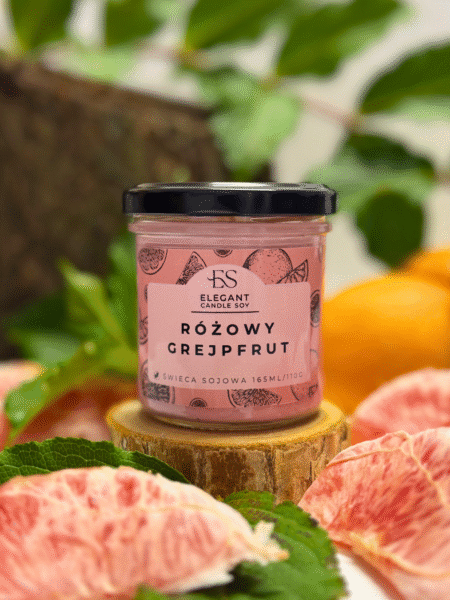 Świeca sojowa – Różowy Grejpfrut