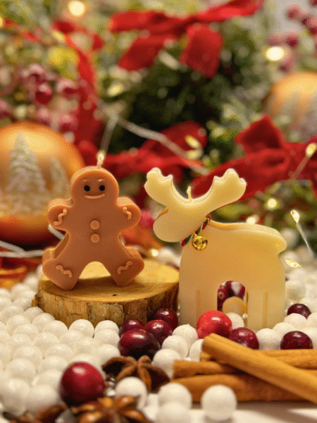 Świece dekoracyjne – Pierniczek & Renifer