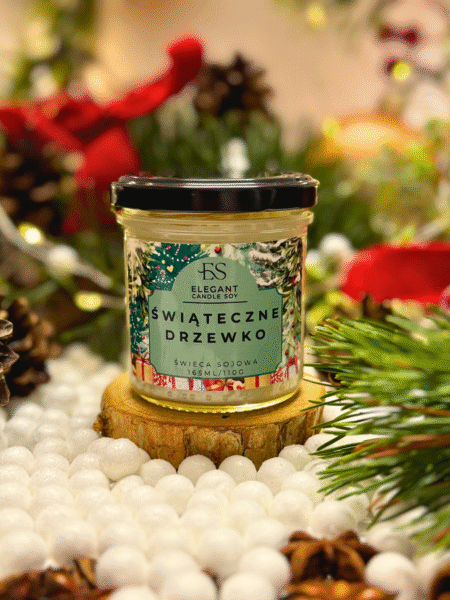 Świeca sojowa – Świąteczne Drzewko