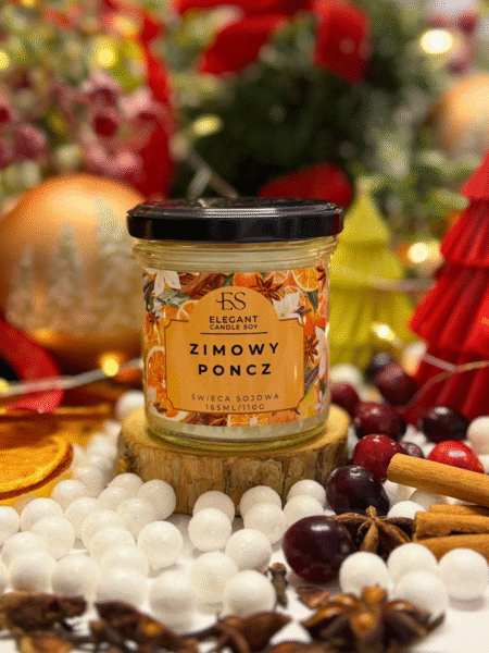 Świeca sojowa – Zimowy Poncz