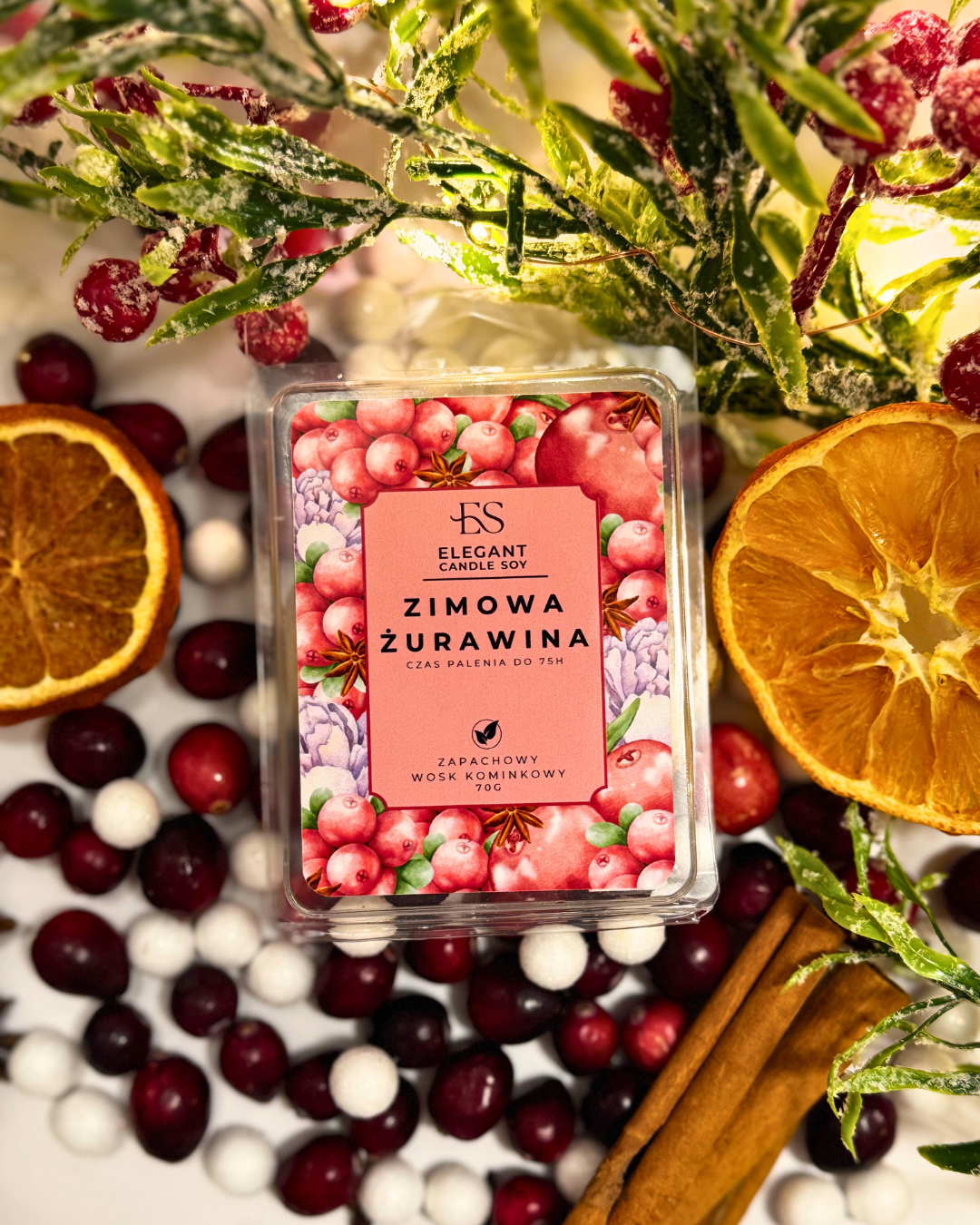 Wosk kominkowy – Zimowa Żurawina